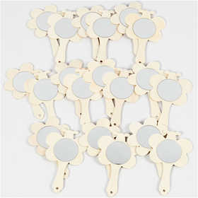 Hand Mirrors, H: 13,9 cm, W: 9 cm, 20 pc/ 1 pack [HOB-579500]