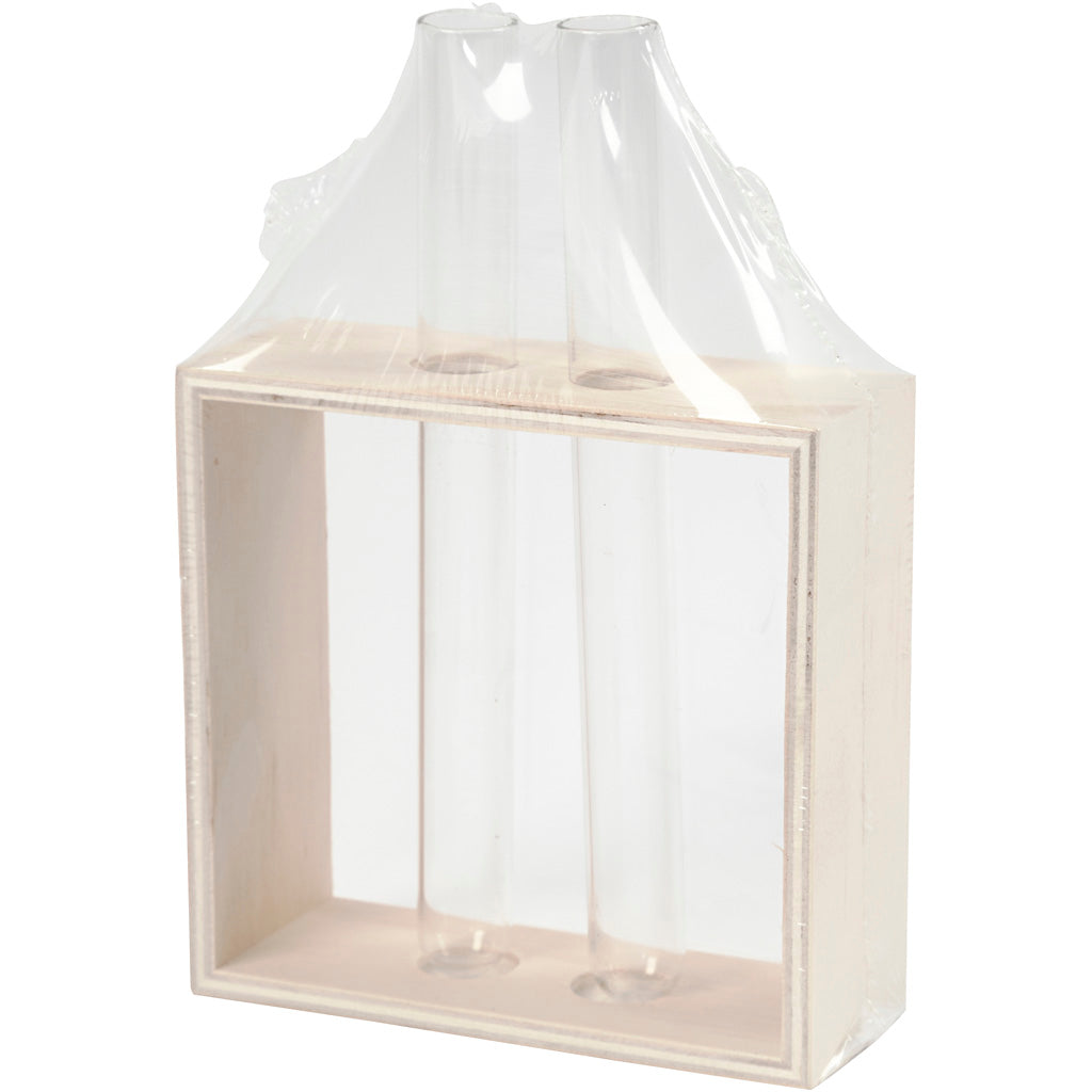 Test Tube Holder, H: 10+15 cm, D. 4 cm, W: 10,5 cm, 1 pc [HOB-57962]