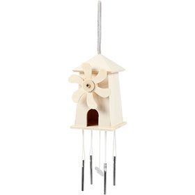 Wind Chimes, H: 12 cm, D. 7 cm, W: 7 cm, 1 pc [HOB-57964]