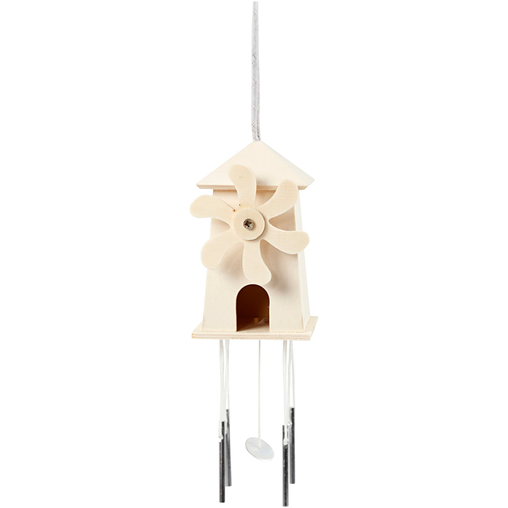 Wind Chimes, H: 12 cm, D. 7 cm, W: 7 cm, 1 pc [HOB-57964]