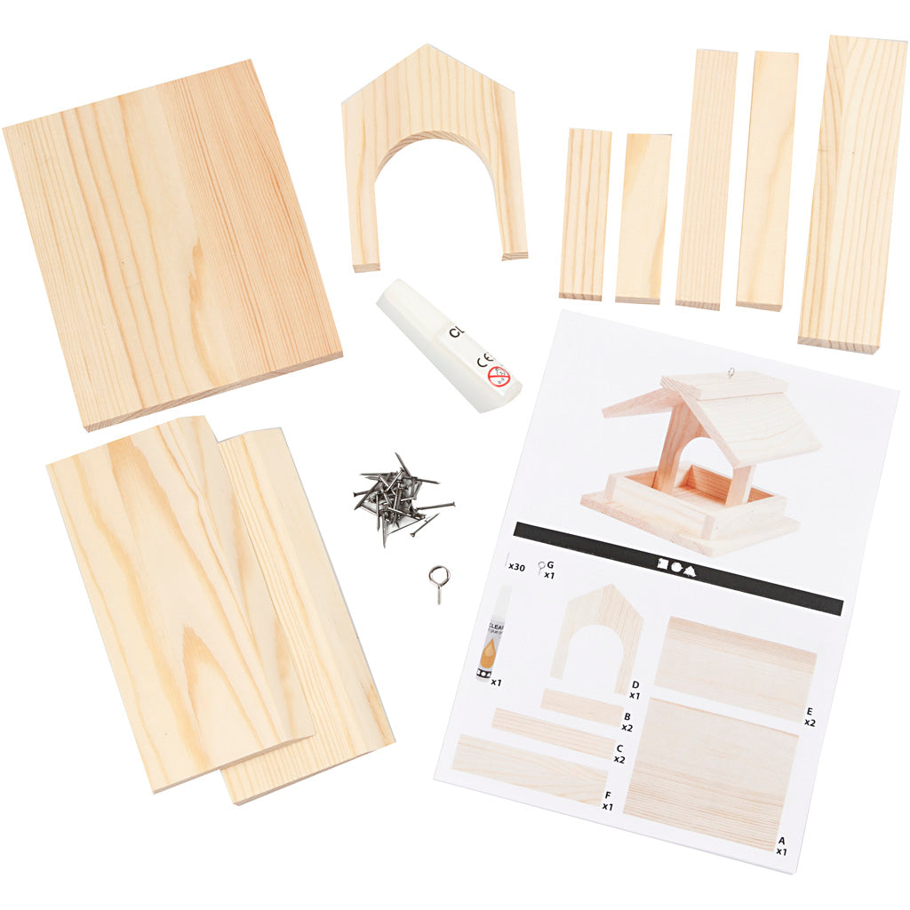 Bird Feeder, H: 12,5 cm, D. 14,5 cm, W: 11,5 cm, 1 pc [HOB-57968]