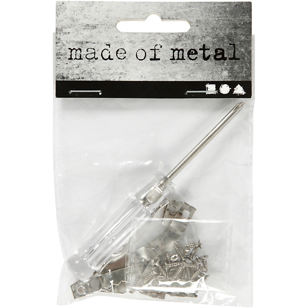 Bracket, size 5x40 mm, silver, 10 pc/ 1 pack [HOB-58006]