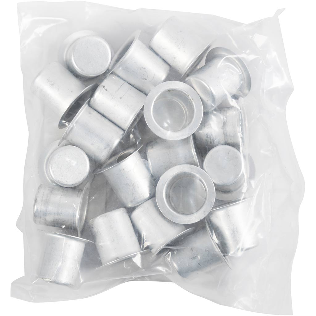 Candle Holder, H: 15 mm, dia. 12 mm, 20 pc/ 1 pack [HOB-58017]