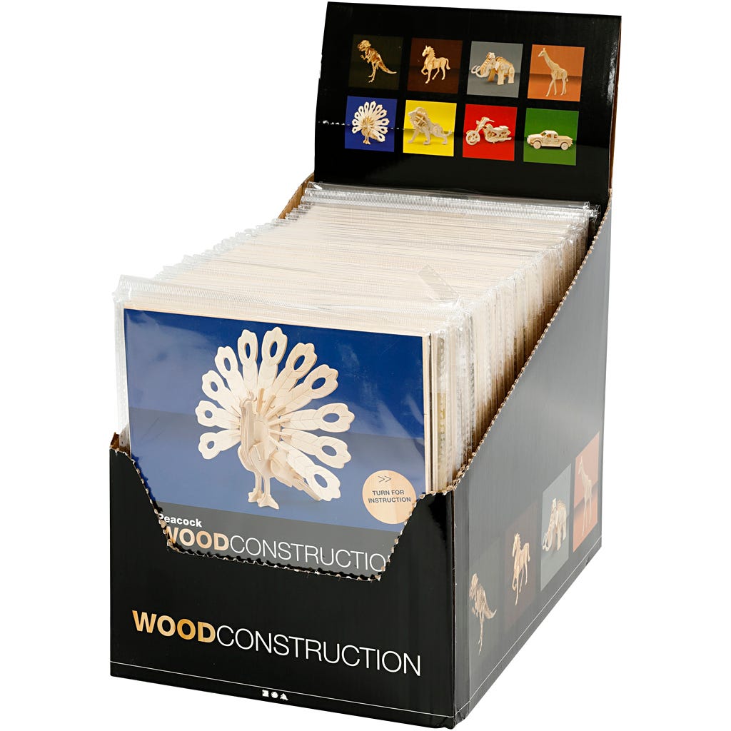 3D Construction figure, size 9-25 cm, 8x6 pc/ 1 pack [HOB-58050]