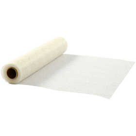 Table runner, W: 30 cm, off-white, 10 m/ 1 roll [HOB-593021]