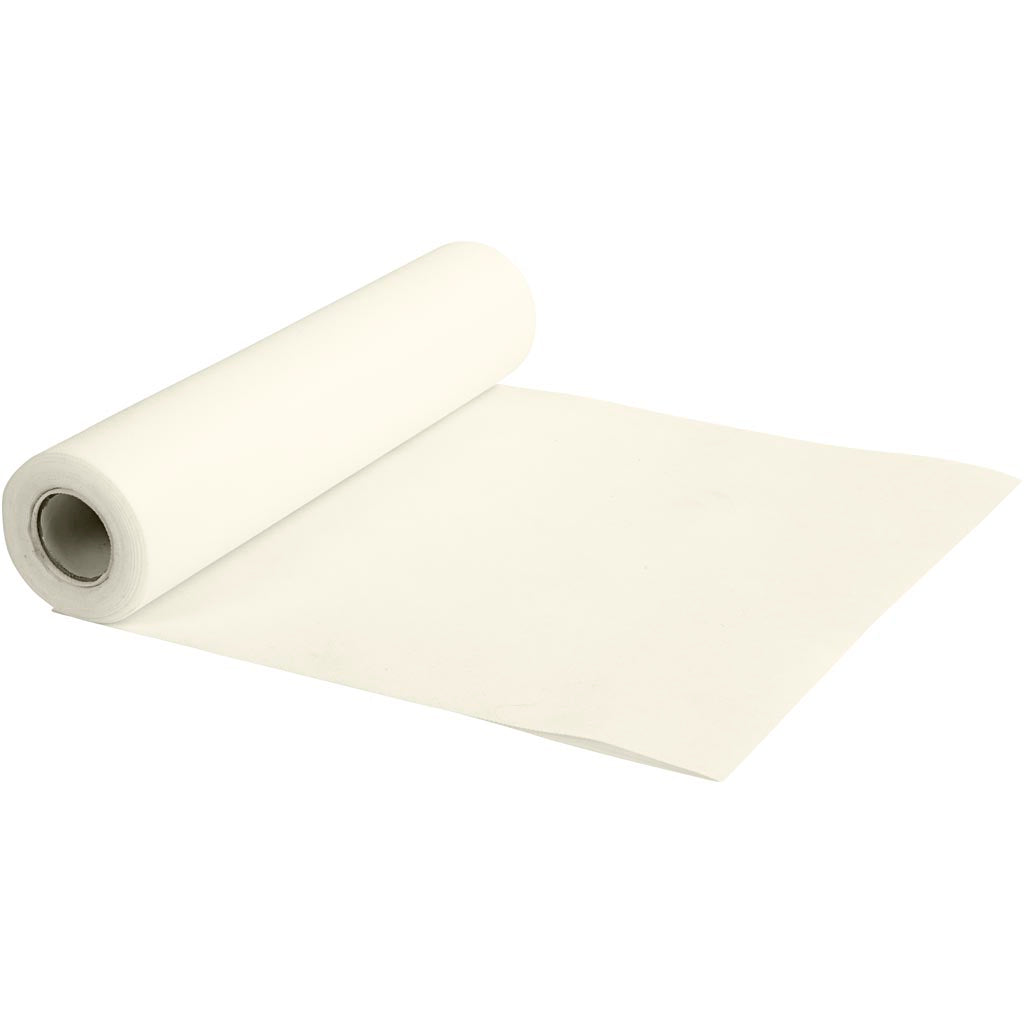 Imitation Fabric Table Runner, W: 35 cm, 70 g, cream, 10 m/ 1 roll
