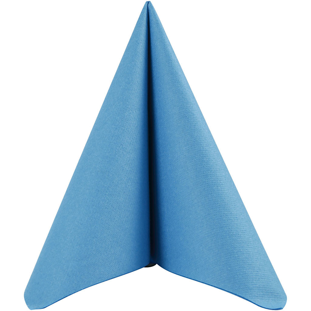 Table Napkins, size 40x40 cm, 60 g, turquoise, 20 pc/ 1 pack [HOB-598008]