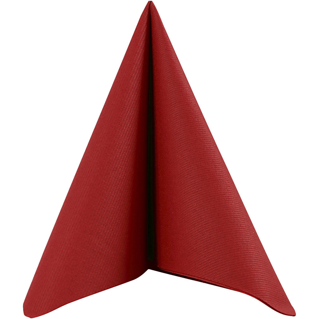 Table Napkins, size 40x40 cm, 60 g, claret, 20 pc/ 1 pack [HOB-598010]