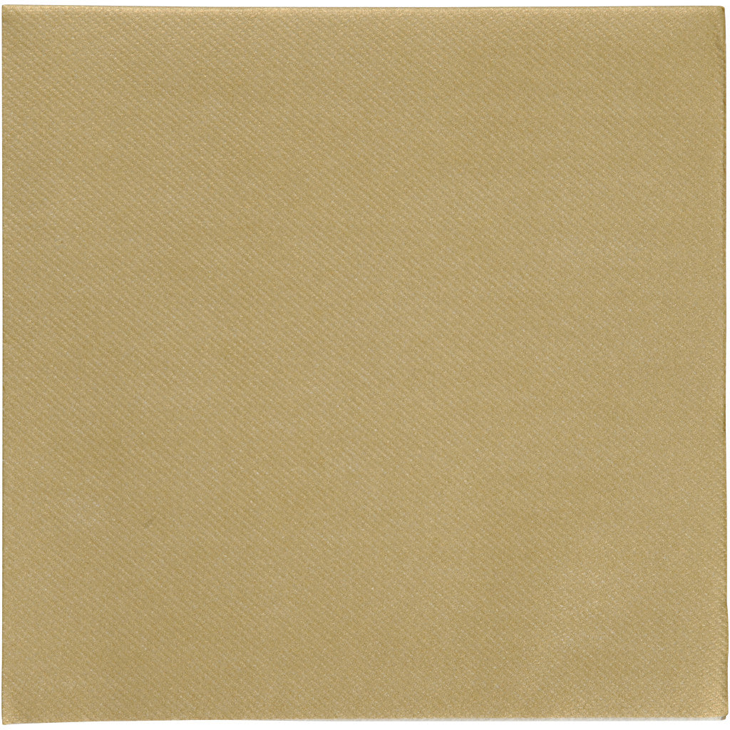 Table Napkins, size 40x40 cm, 60 g, gold, 20 pc/ 1 pack [HOB-598019]