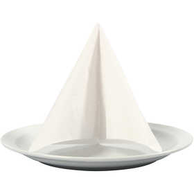 Table Napkins, size 33x33 cm, white, 20 pc/ 1 pack [HOB-599001]