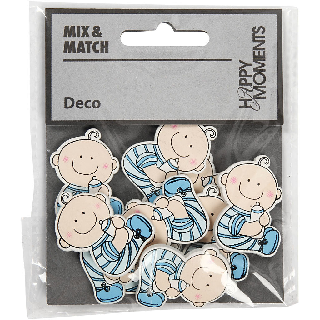 Baby, size 24x35 mm, thickness 1,7 mm, light blue, 10 pc/ 1 pack [HOB-599811]