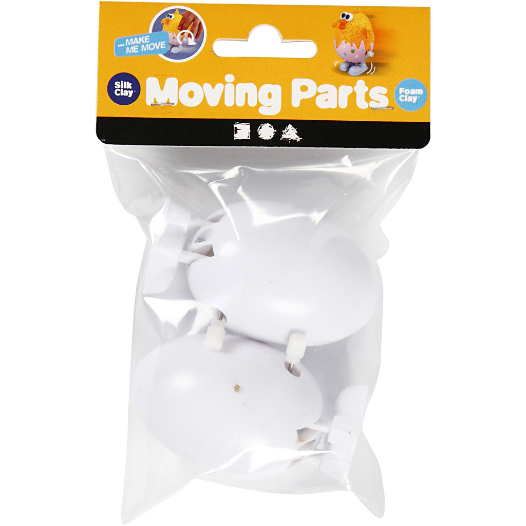 Mechanical Figures, H: 7 cm, white, 2 pc/ 1 pack [HOB-608160]