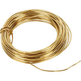 Brass Wire, thickness 1,2 mm, 100 g, brass, 10 m/ 1 roll [HOB-61032]