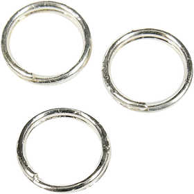 Split Ring, dia. 5 mm, silver-plated, 300 pc/ 1 pack [HOB-613421]