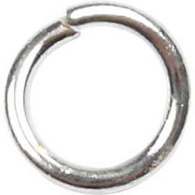 Jump Ring, size 4,4 mm, thickness 0,7 mm, silver-plated, 500 pc/ 1 pack [HOB-61380]