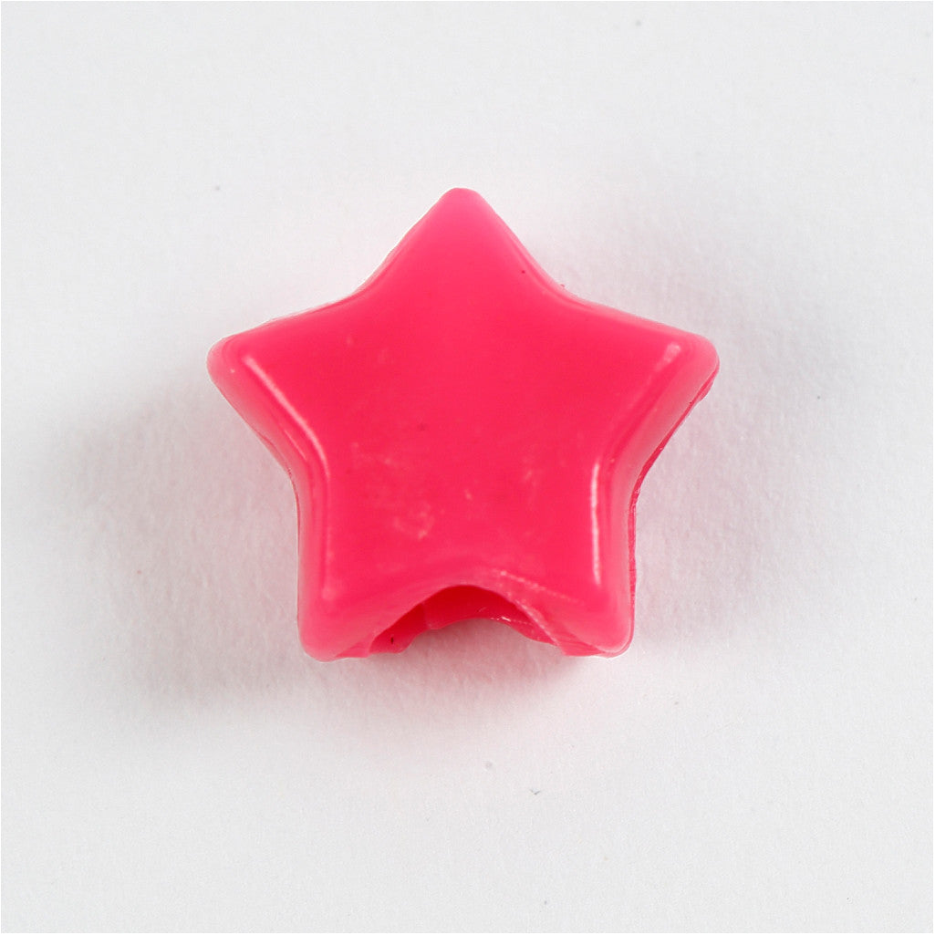 Novelty Beads, dia. 10 mm, hole size 3,5 mm, ca. 1530 pc, assorted colours, 400 g, 700 ml/ 1 tub [HOB-61774]