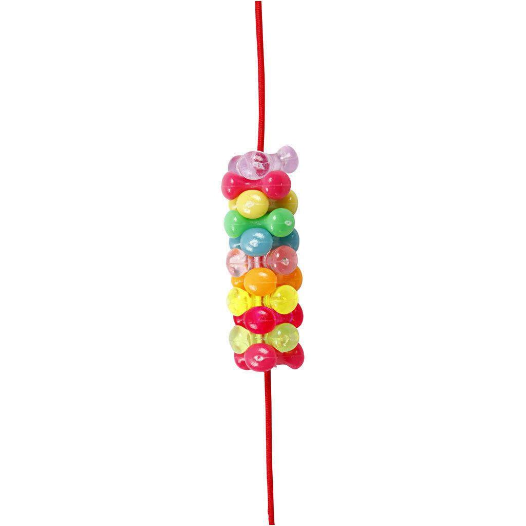 Tri-Beads, dia. 10 mm, hole size 2 mm, ca. 200 pc, 65 g, 125 ml/ 1 pack [HOB-617760]