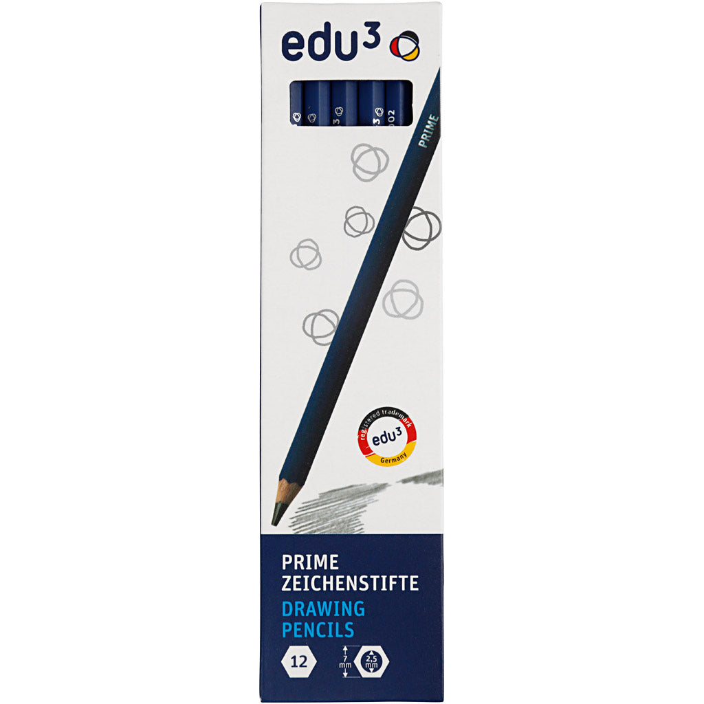 edu Drawing Pencil, 2B, 12 pc/ 1 pack [HOB-620172]
