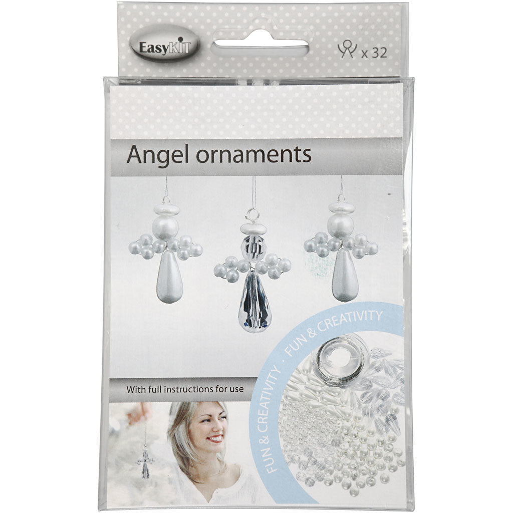 Angel Ornament, H: 2,8 cm, 32 pc/ 1 pack [HOB-62092]