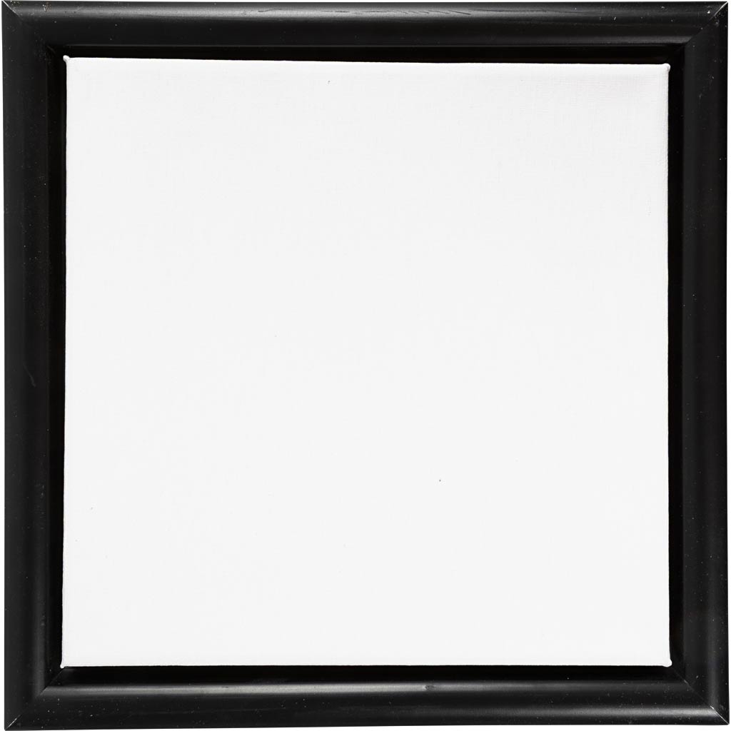 Canvas with Wooden Frame, size 20x20 cm, 280 g, black, white