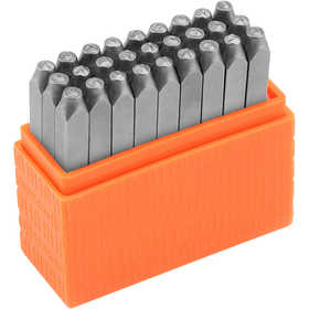 Embossing Stamps, Capital letters, size 3 mm, Font: Sans Serif , 27 pc/ 1 set [HOB-67564]