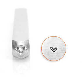 Embossing Stamp, Heart, L: 65 mm, size 3 mm, 1 pc [HOB-67567]
