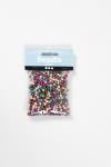 Rocaille Seed Beads, dia. 5 mm, size 4/0, hole size 1,2 mm, ca. 500 pc, metallic colours, 130 g/ 1 pack [HOB-691201]
