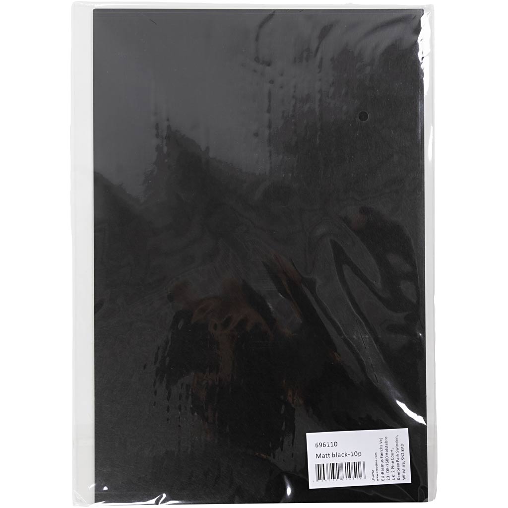 Shrink Plastic Sheets, A4, black, 10 sheet/ 1 pack [HOB-696110]