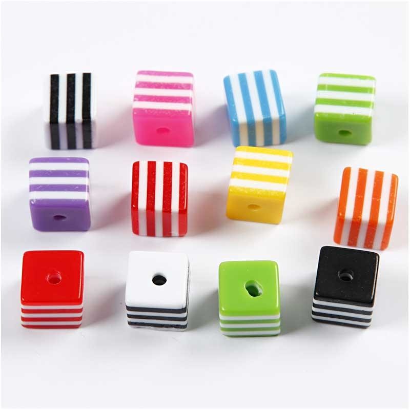 Multi Mix, size 8x8 mm, hole size 2,5 mm, ca. 950 pc, 500 g, 700 ml/ 1 tub [HOB-69983]