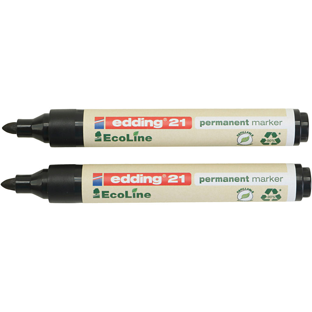Edding EccoLine Marker, no. 21, line 1,5-3 mm, black, 1 pc [HOB-352084]