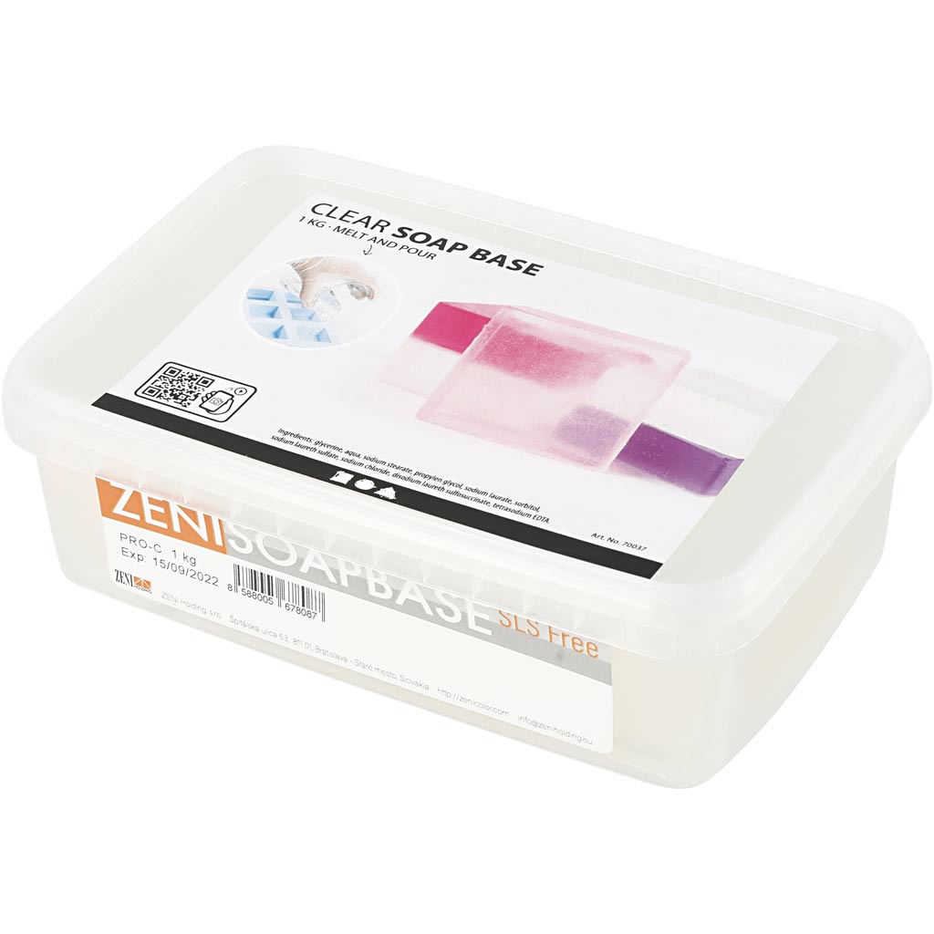 Clear Soap Base, clear, 1 kg [HOB-70038]
