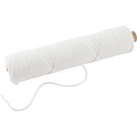 Wick, Suitable for dipped candles (dia. 22–30 mm) and moulded candles (dia. 60–80 mm) , 100 g, 50 m/ 1 roll [HOB-73320]