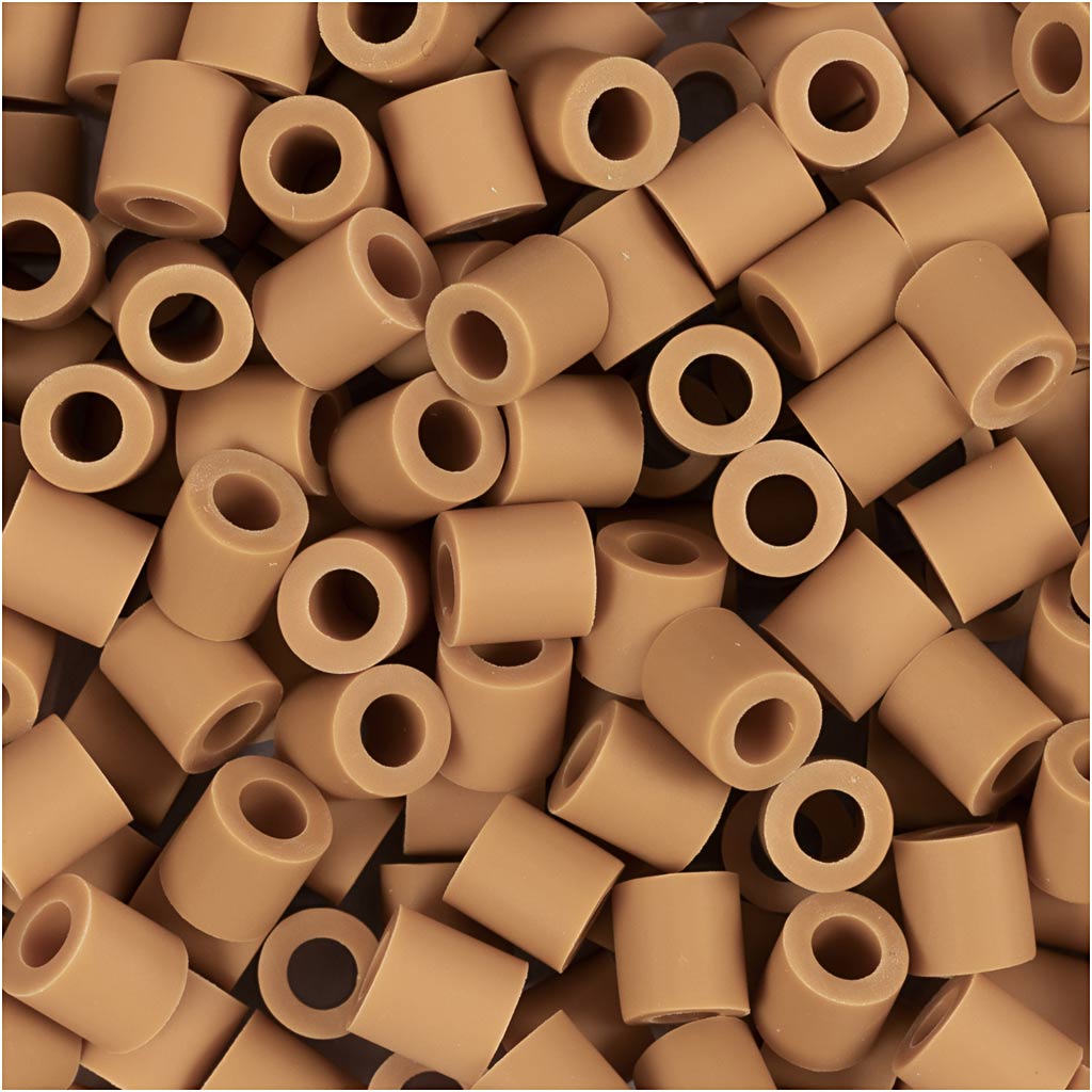 NABBI BioBeads, size 5x5 mm, hole size 2,5 mm, medium, caramel, 1000 pc/ 1 pack [HOB-9067641]