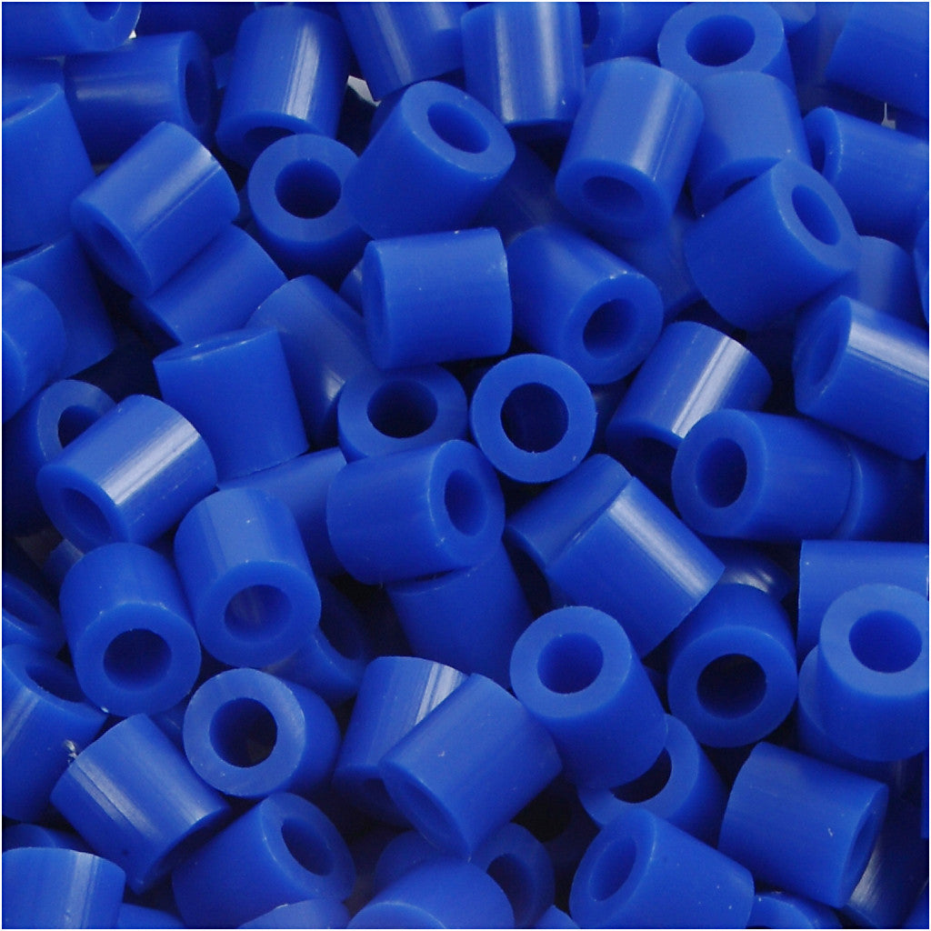Fuse Beads, size 5x5 mm, hole size 2,5 mm, medium, dark blue (32232), 1100 pc/ 1 pack [HOB-751210]