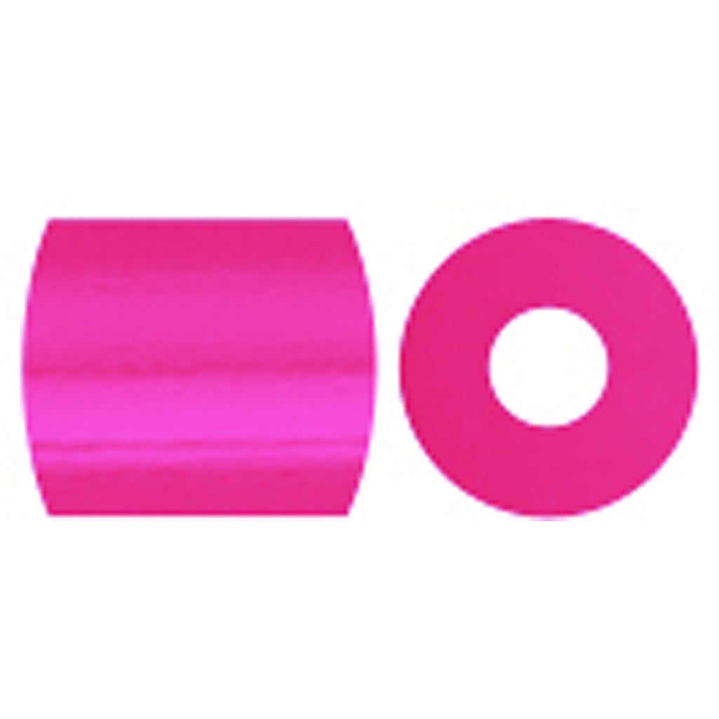Fuse Beads, size 5x5 mm, hole size 2,5 mm, medium, rose neon (32257), 6000 pc/ 1 pack [HOB-751301]
