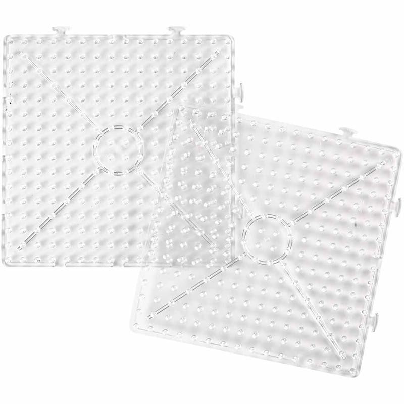 Peg Board, large square, size 15x15 cm, JUMBO, clear, 1 pc [HOB-75322]
