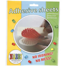 Adhesive sheet, size 15x15 cm, clear, transparent, 8 sheet/ 1 pack [HOB-75331]