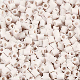 PhotoPearls, size 5x5 mm, hole size 2,5 mm, medium, light grey (10), 6000 pc/ 1 pack [HOB-75510]