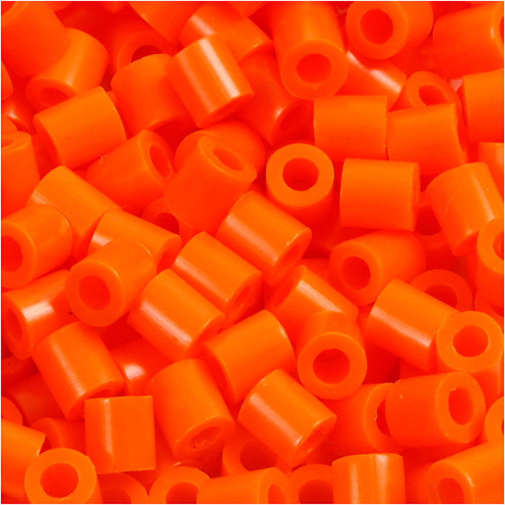 PhotoPearls, size 5x5 mm, hole size 2,5 mm, medium, clear orange (13), 6000 pc