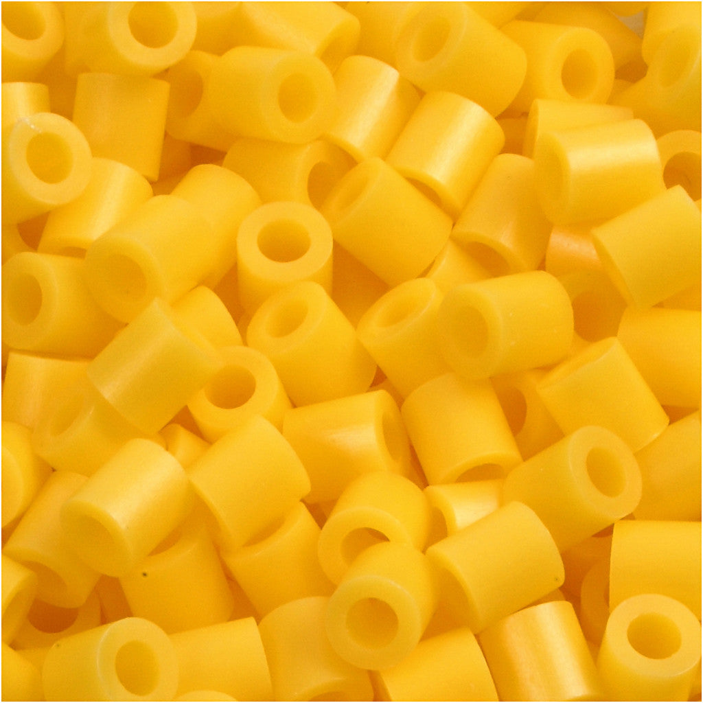 PhotoPearls, size 5x5 mm, hole size 2,5 mm, medium, yellow (14), 1100 pc/ 1 pack [HOB-755140]