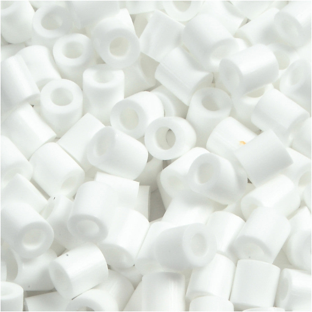PhotoPearls, size 5x5 mm, hole size 2,5 mm, medium, white (15), 6000 pc/ 1 pack [HOB-75515]