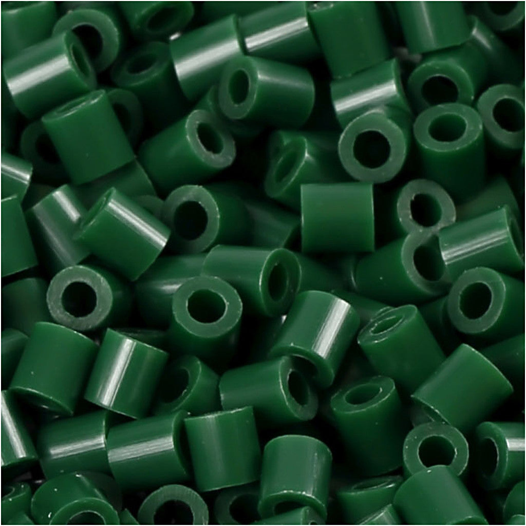 PhotoPearls, size 5x5 mm, hole size 2,5 mm, medium, dark green (9), 1100 pc/ 1 pack [HOB-755590]