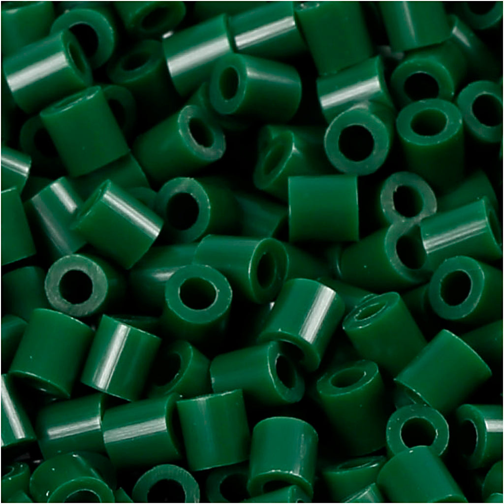 PhotoPearls, size 5x5 mm, hole size 2,5 mm, medium, dark green (9), 6000 pc