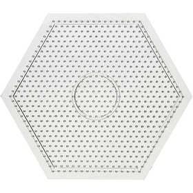 Peg Board, large hexagon, size 15x15 cm, medium, clear, 1 pc [HOB-755900]