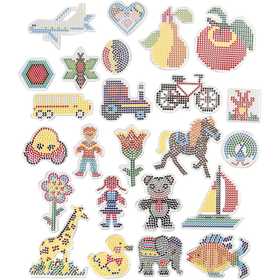 Peg Board, size 7x7,5-14x16 cm, medium, 24 pc/ 1 pack [HOB-75592]