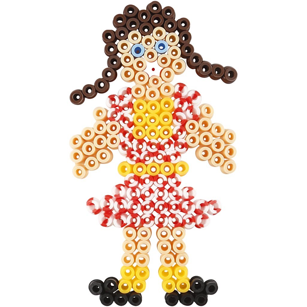 Peg Board, flowers, girl, boy, apple and pear, size 8,5x14-14x16 cm, medium, 6 pc/ 1 pack [HOB-75595]