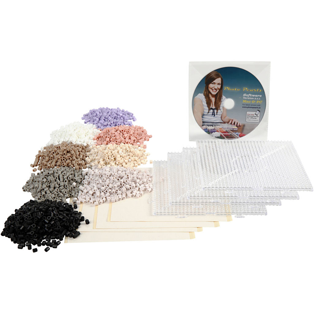 PhotoPearls Starter Kit, medium, assorted colours, 14000 pc, 1 set [HOB-75597]