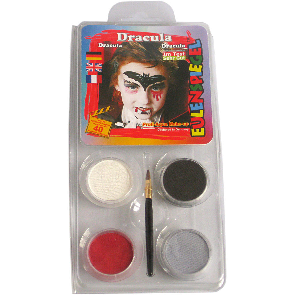 Eulenspiegel Face Paint - Motif Set, dracula, assorted colours, 1 set [HOB-76104]