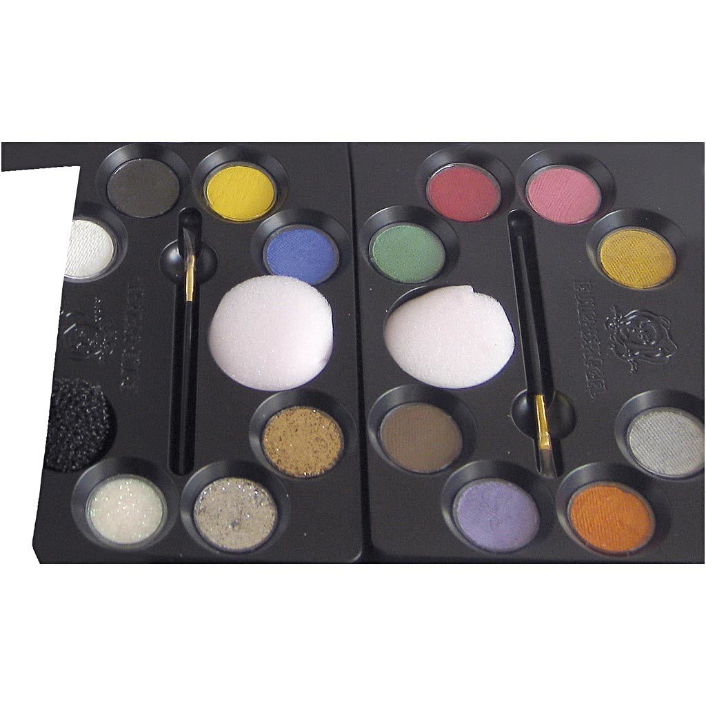 Water Makeup Set with step-by-step, assorted colours, 1 set [HOB-76131]