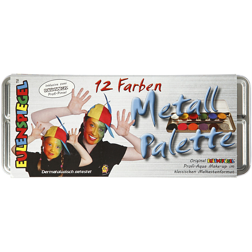 Water-Based Face Paint, assorted colours, 12 colour/ 1 set [HOB-76136]